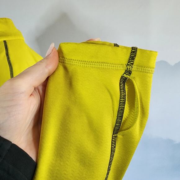 REI Yellow Long Sleeve Mock Neck Running Jacket | Women's Small - Picture 10 of 15